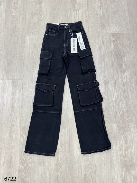 Cargo denim negro
